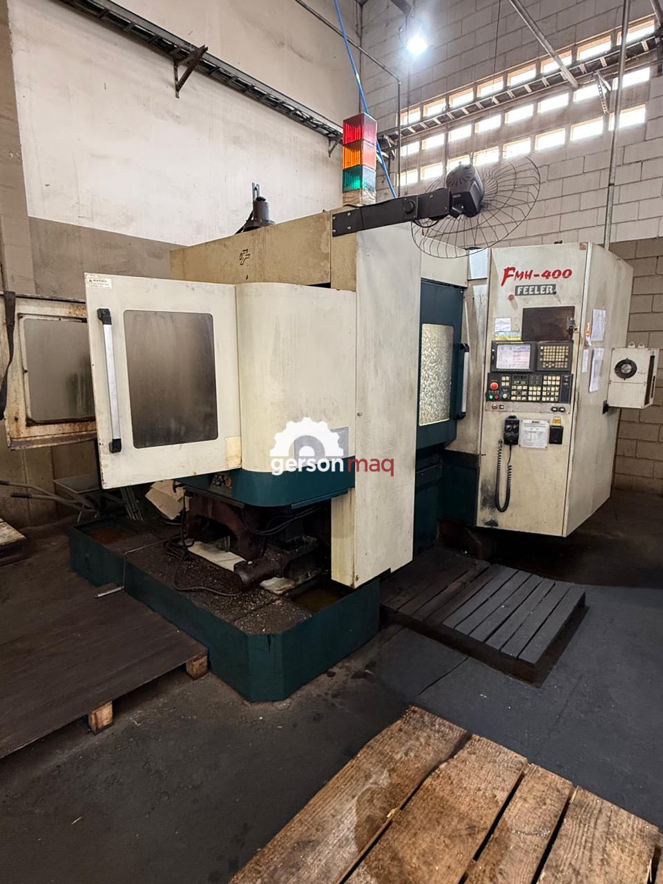 CENTRO DE USINAGEM HORIZONTAL DUPLO PALLET FEELER FMH400 - FANUC - ANO 2007